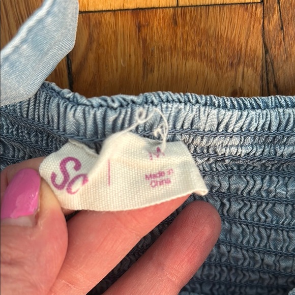 SO Blue Ruffled Smocked Sundress - Picture 2 of 4